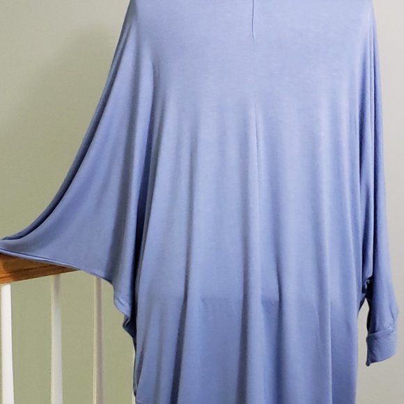Iliad Boat Neck Dolman Drape Top in 5X - Picture 11 of 14